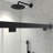 6076 Inch North American Frameless Double Sliding Matte Black Shower Door With Adjustable Soft Closing Function 8mm Tempered Glass With Nano Easy Cleaning And Stick Explosion-proof Menbrance