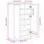 Shoe Cabinet for 12 Pairs of Shoes-735428738