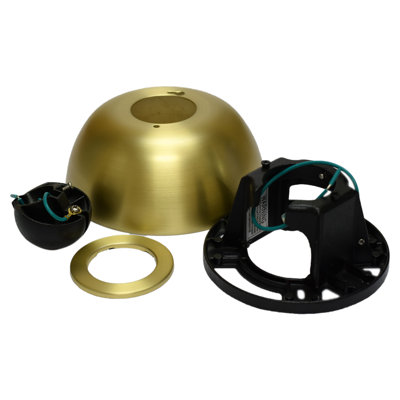 Ceiling Fan Sloped Ceiling Kit - 1 inch - Brushed Satin Brass