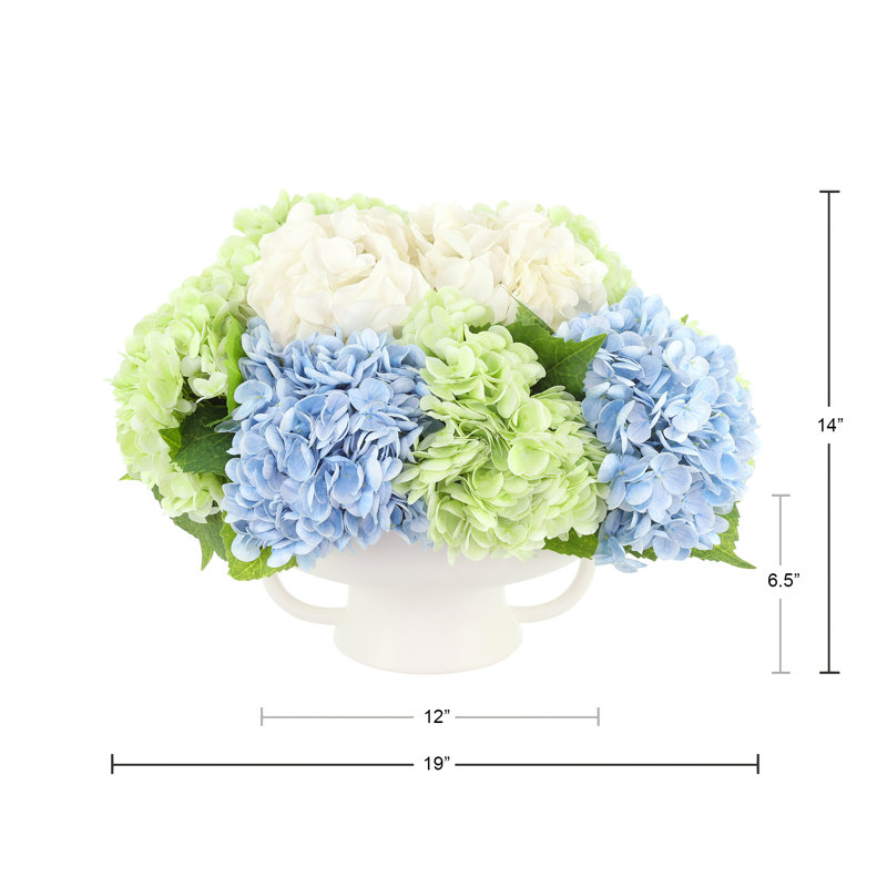 Assorted Hydrangea Centerpiece