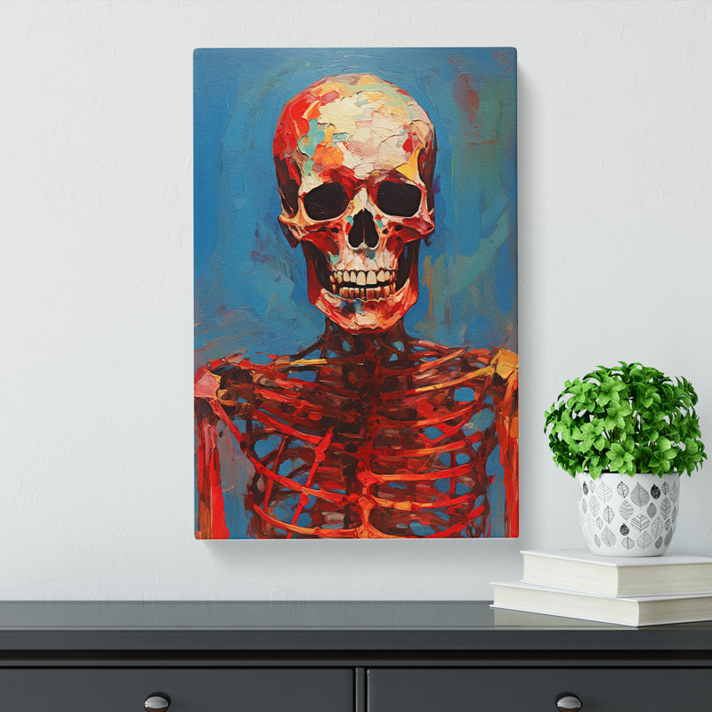 Skeleton Expressionism - No Frame Print, 60cm H x 40cm W x 3cm D