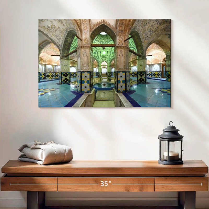 Lilie Sultan Amir Ahmad Bathhouse, H 16 po x l 24 po