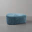 Repose-pieds carré à compression Caras bleu sans assemblage requis-109241973