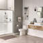 Toilette allongée une pièce à hauteur confort American Standard Cadet Loft, blanc