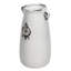 2 Piece White Ceramic Table Vase Set