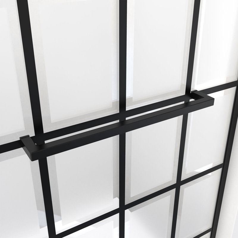 34" W x 72" H Frameless Shower Door, Frosted