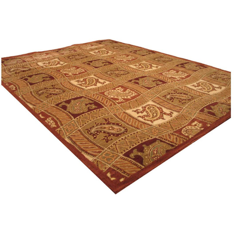 Timeless Willow Red Hand Tufted Wool Rug