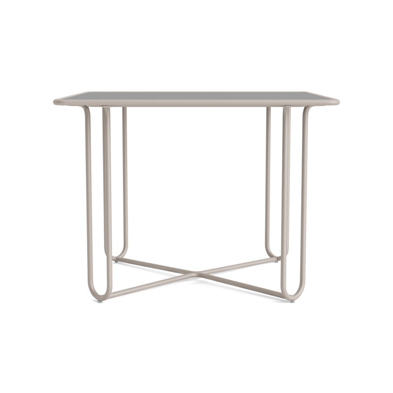 Walter Lamb Outdoor Square Dining Table, Dove Smooth