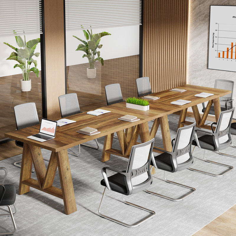 Table de réunion rectangulaire de 5,3 pi pour 4 à 6 personnes