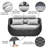 Outdoor Patio Hand-woven Rope Powder-Coated Aluminum Sofa With Coffee Table 2-Piece Set-672780282-672780277-686554811