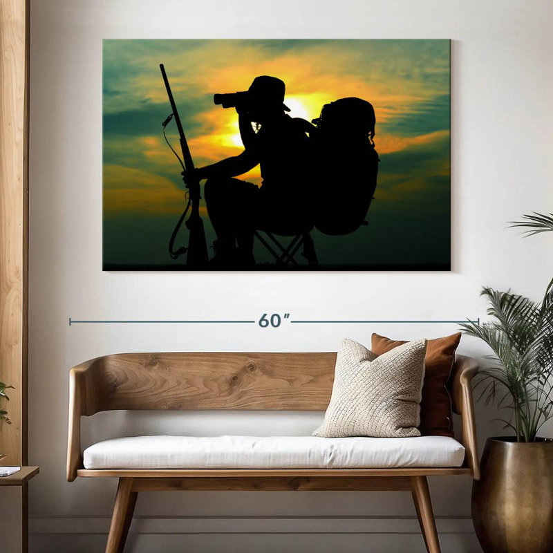 Chasseur chasseur, H 34 po x l 51 po