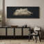 Clouds " Moody Black Modern Minimalist Neutral Artwork " - Extra Large Framed Wall Art Canvas Print-101069301-98126576