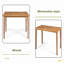 Outdoor Minimalist Acacia Wood Rectangle Bar Table-129687194