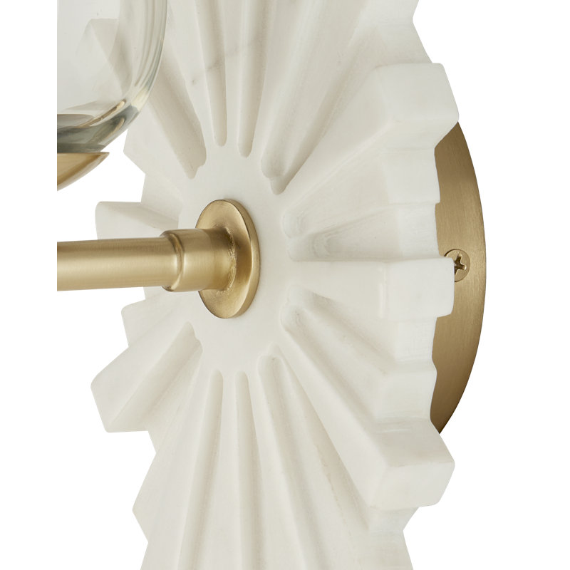 Benthos 1 - Light Wallchiere, White/Brass