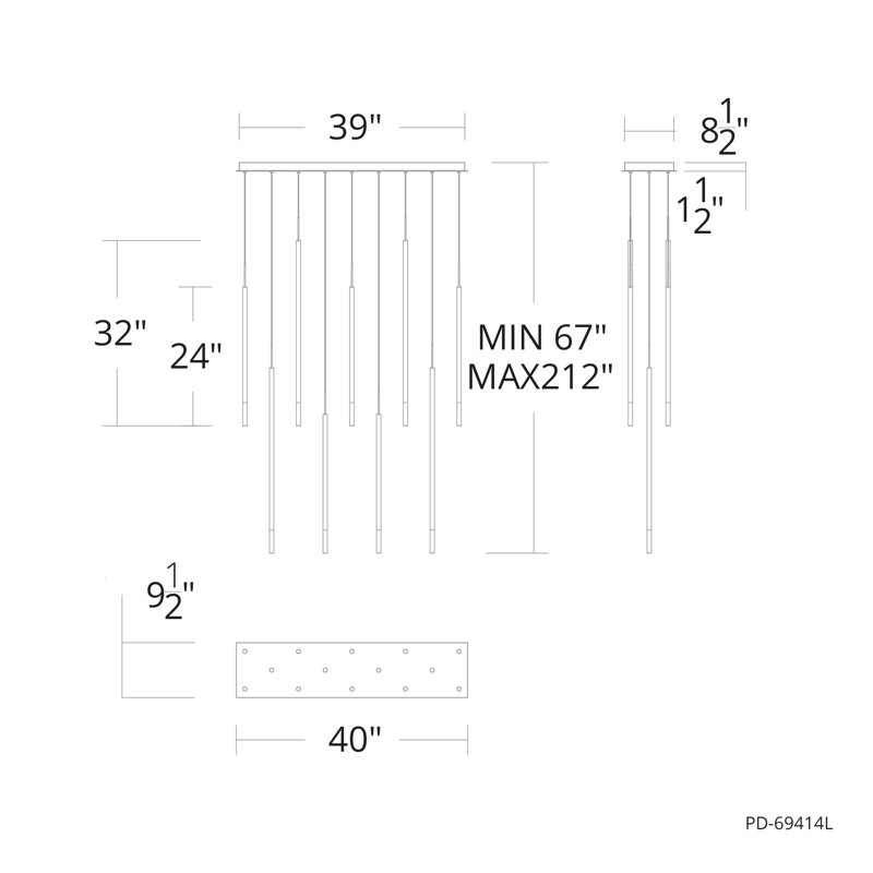 Viggo Linear Multi-Light 4-CCT Pendant