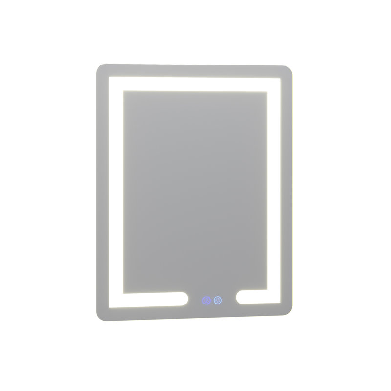  Rectangular Frameless LED Bathroom Mirror 30-in x 24-in