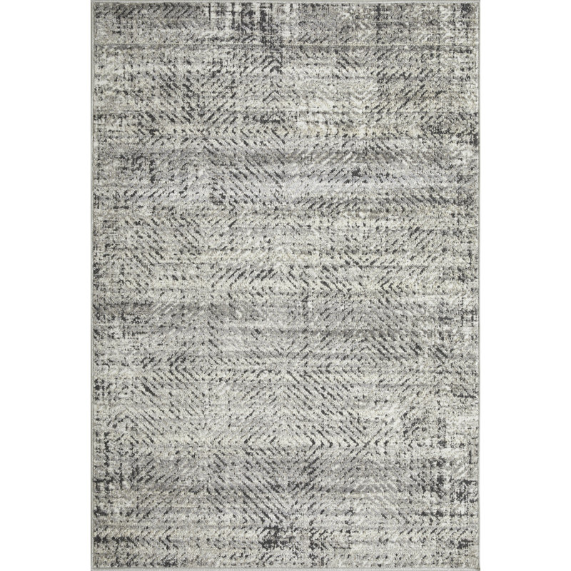 Geometric Indoor Rug, Rectangle 4' x 6'