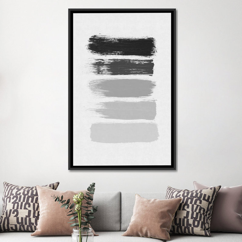 «Stripes», impression sur toile, H 60 po x l 40po x P 1,5 po, Toile tendue, Pas de tapis