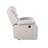 Eilbra Beige Synthetic Leather Power Motion Recliner-458931006
