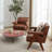 Faux Leather Armchair-951733038