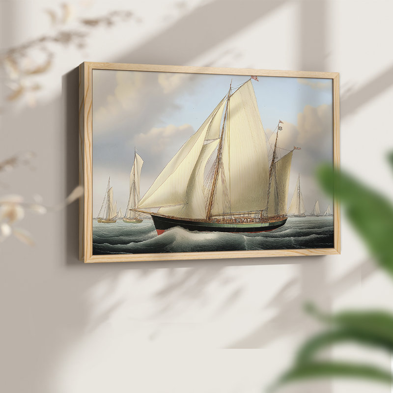 Série nautique - CXIX - Impression encadrée - réarmable, 8" H x 10" W, Natural