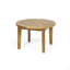 Round Slatted Wood Coffee Table