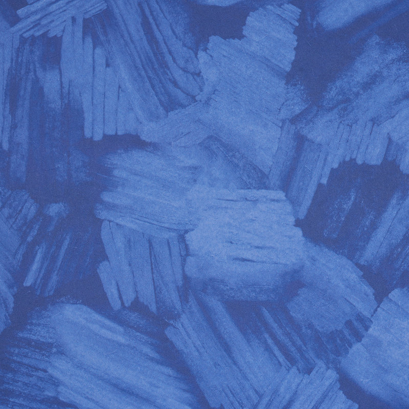 Schumacher x Backdrop Atmos Wallpaper, Bright Blue