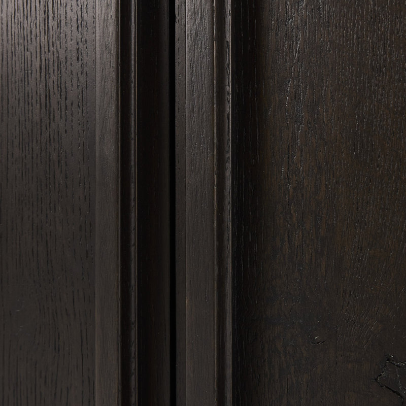 Dalton Cabinet-Aged Natural Oak, Smoked Black