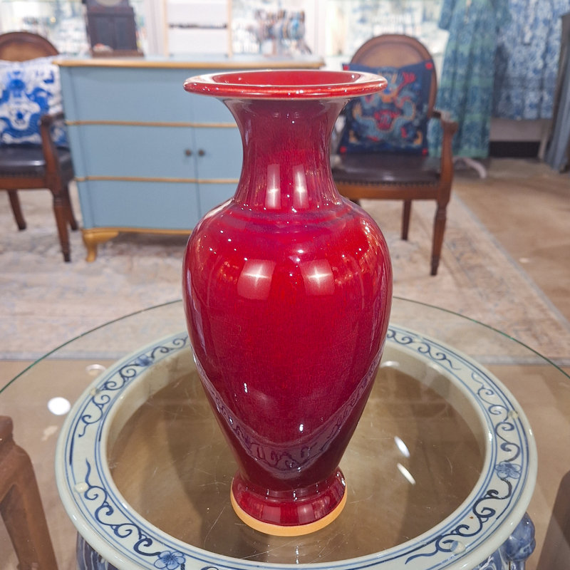 Vase en porcelaine Sang de bœuf