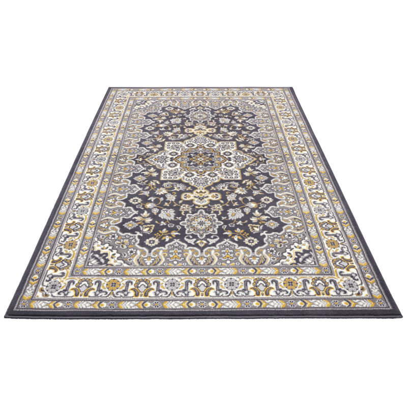 Parun TÃ¤briz Machine Woven Grey Indoor Rug, Rectangle 80 x 150cm