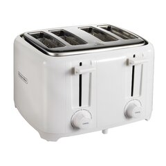 Ikich KCCP179ASUS 4-Slice Toaster in Stainless Steel with Digital Countdown  and 6 Bread Settings