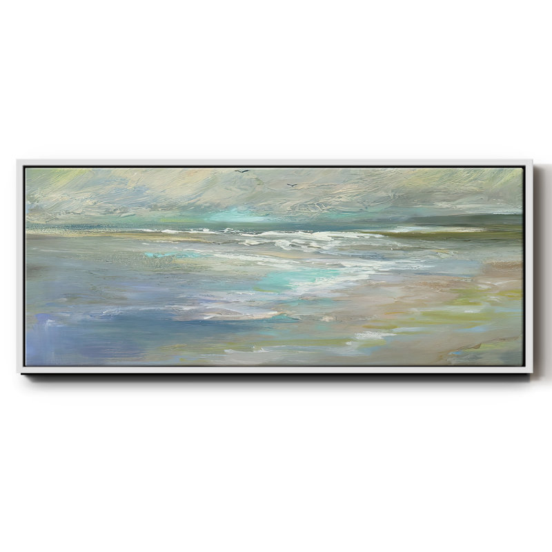 Beach Light I- Framed Canvas