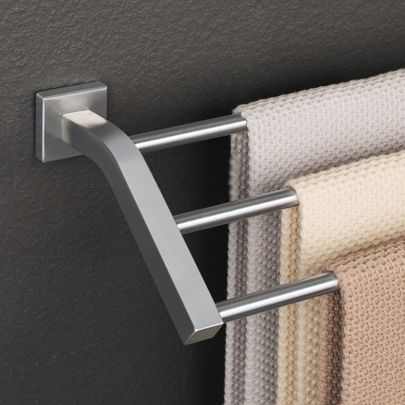 Barre à serviettes murale 24,72 po, Nickel brossé