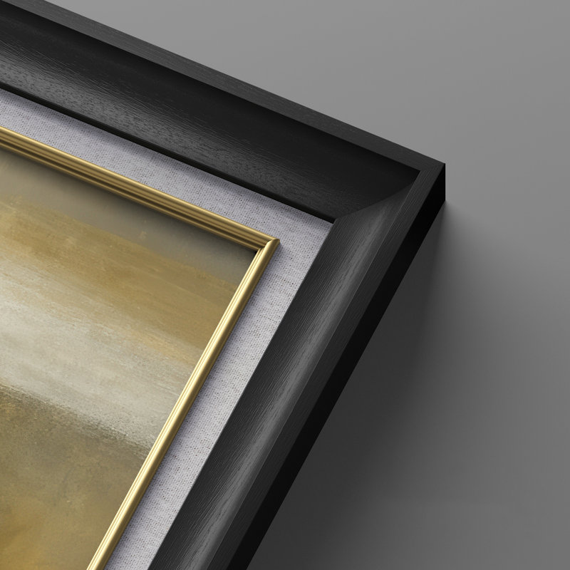 «Neutral Toned Abstract Wall Prints for Living Room - Ensemble de 2, art mural encadré sur toile 26 po x 36 po, Noir
