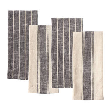 Gano Organic Cotton 2 Piece Dish Towel Set Color: Steel Gray/Tan