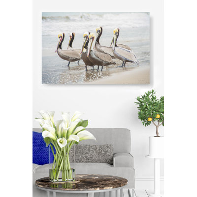 Pelican Group, Surf, Coastal,Brown, Tan, Yellow, Waves