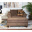 Cafe Fabric Cocktail Ottoman(Only One Ottoman)