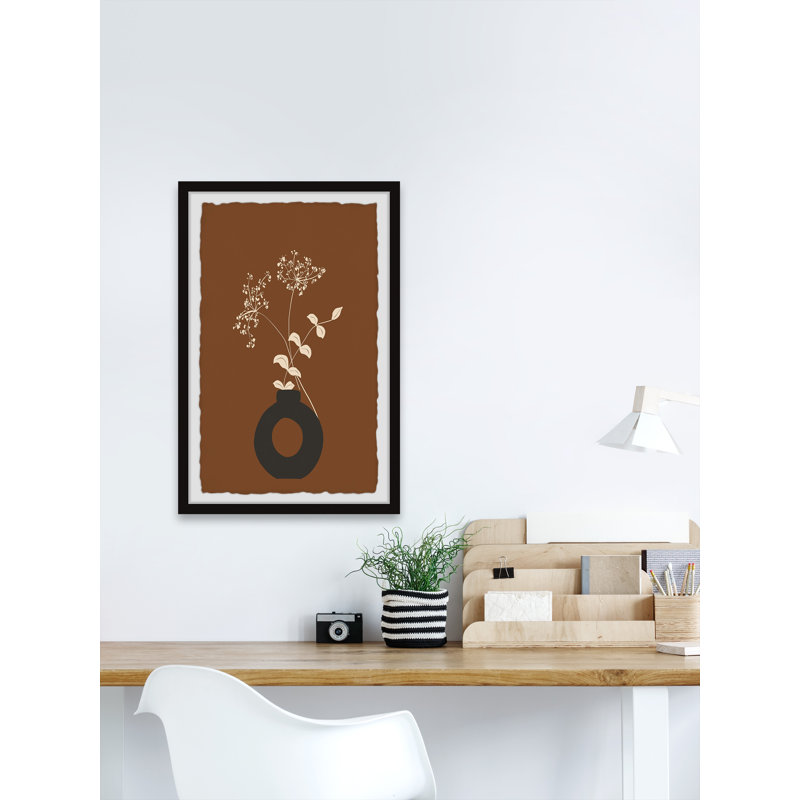 Stems And Leaves - Single Picture Frame Print, 91cm H x 61cm W