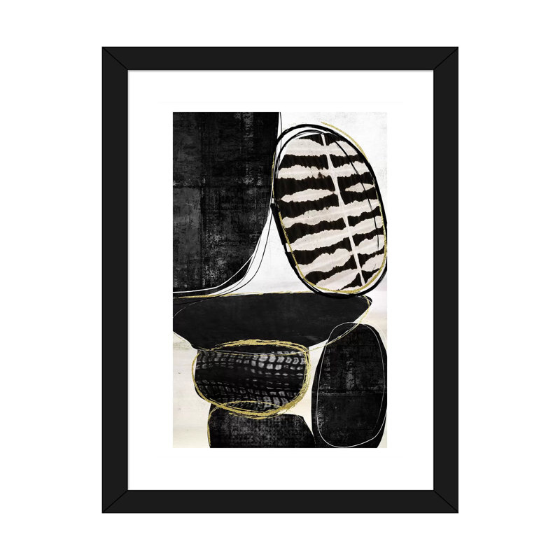 «Rock Mountain» par Nikki Chu - impression, Cadre noir, H 32 po x l 24 po x P 1 po