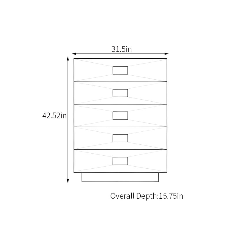 Commode minimaliste de style nordique
