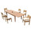 Shayne Outdoor 7 - Piece Teak Dining Set