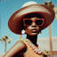 Elegant Palm Springs WomanShadowbox by Oliver Gal-1404025707-1404025621