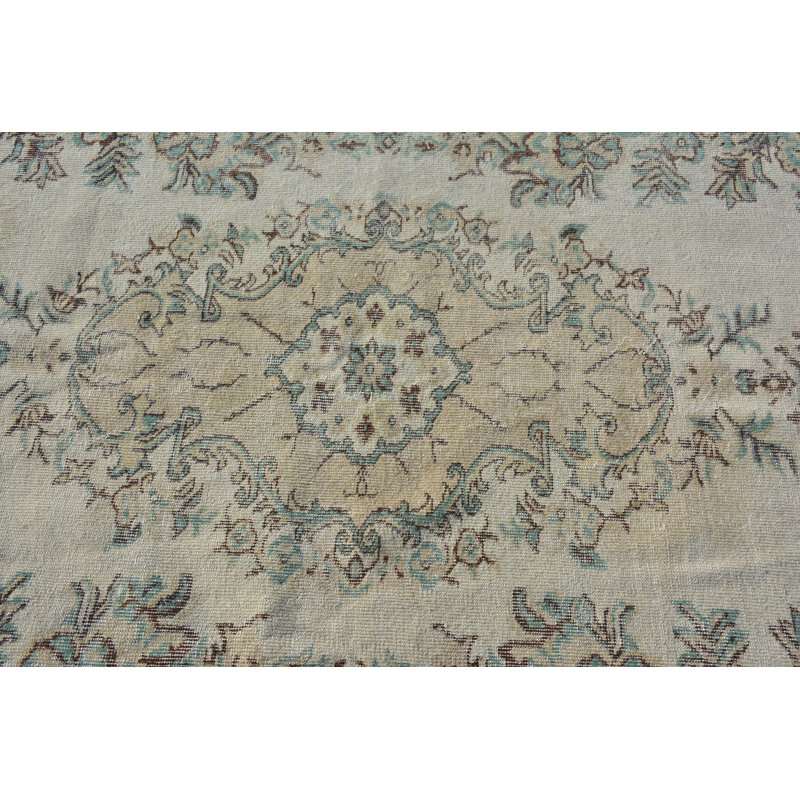 Tapis tissé à la main, tapis turcs, tapis rétro, tapis Boho brun, grand tapis 5,7 x 8,6 pi, tapis de luxe
