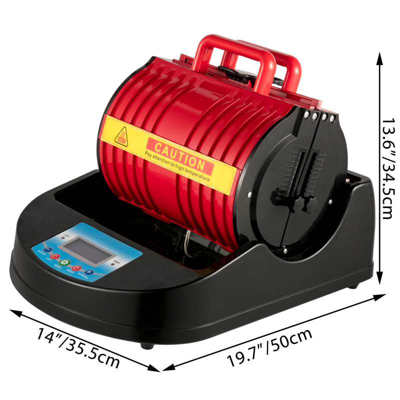 Presse à chaud pour tasse 1300W Multifonctionnel, Rouge
