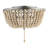 Ohlone Farmhouse Wood Beaded/Metal LED Flush Mount-123703378-70777069