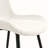 Table And Chair Set. Black Spliced Dining Table With Storage Function In The Middle Of The Table Legs.Paired With White Artificial PU Chairs With Curved Widened Cushion Design.-1555878761