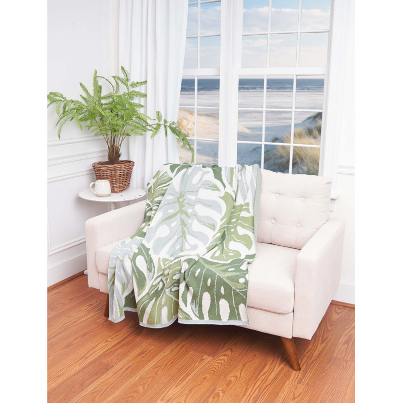 Jeté intérieur / extérieur Monstera