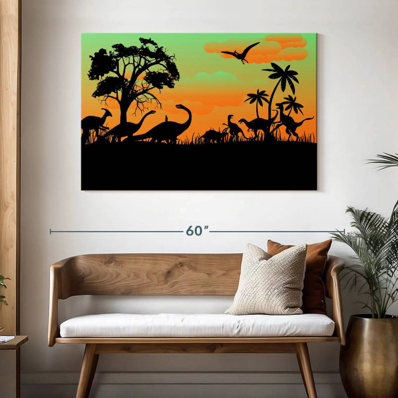 Brampt Dinosaurs Silhouette, 32" H x 48" W