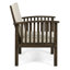 De 2 fauteuils d'extérieur en bois avec coussins de protection grands et larges avec crème-653056377-653056379