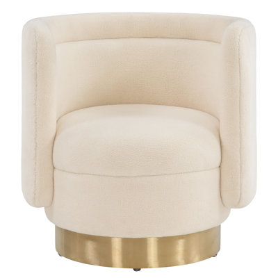 Tews Upholstered Swivel Barrel Chair